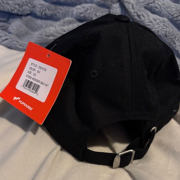 Volcom Black Cap with Pink and Green Embroidery - Picture 2 of 5